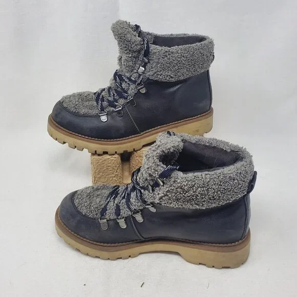 Circus By Sam Edelman Womens Kilbourn Winter Boots Brown Faux Fur Lace Up SZ 6 - Picture 1 of 12